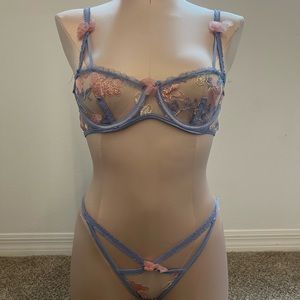 See through bra and undies